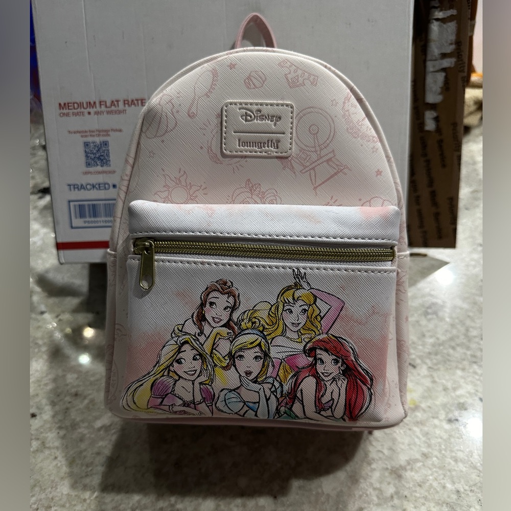 NET Never Been Used Disney Princess Loungefly Mini Backpack